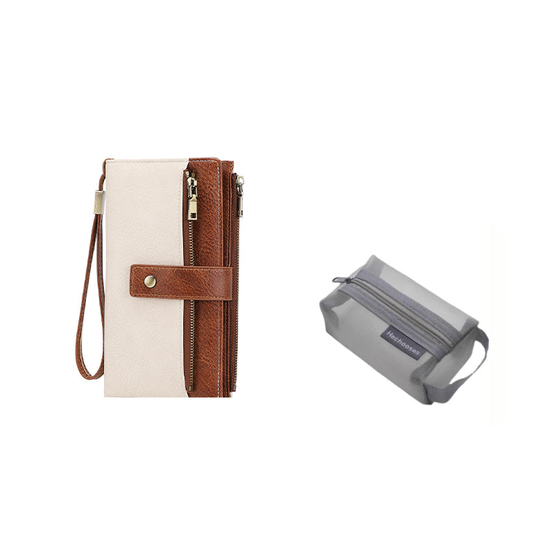 🔥 Rajoitetun ajan tarjous – Naisten retrotyylinen RFID-suojattu kolminkertainen lompakko