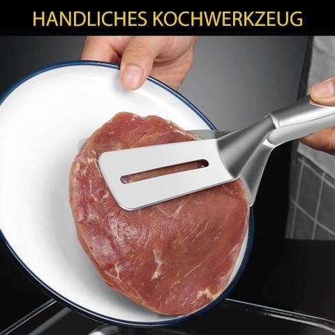 🔥 Monikäyttöiset ruostumattomasta teräksestä valmistetut keittiöpihdit – Lastat ja pihdit samassa! 🍔✨