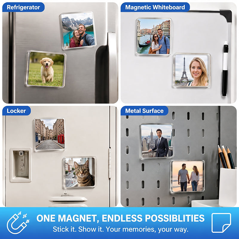 🧲 DIY-Magneettisetti Jääkaappimagneettien Valmistukseen Kirkkaalla Akryylilla