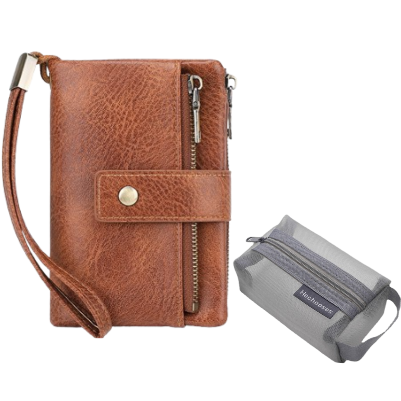 🔥 Rajoitetun ajan tarjous – Naisten retrotyylinen RFID-suojattu kolminkertainen lompakko