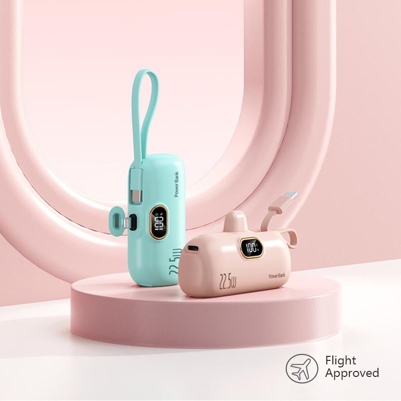 👍5000 mAh minikokoinen kannettava varavirtalähde puhelimelle