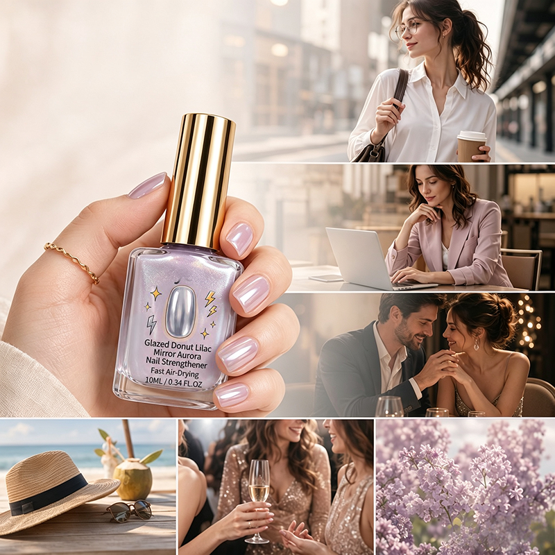 🎉 Vuoden 2026 alennusmyynti — Yli 24 700 myyty!💅 Lilac Glossy Mirror Kynnenvahvistaja