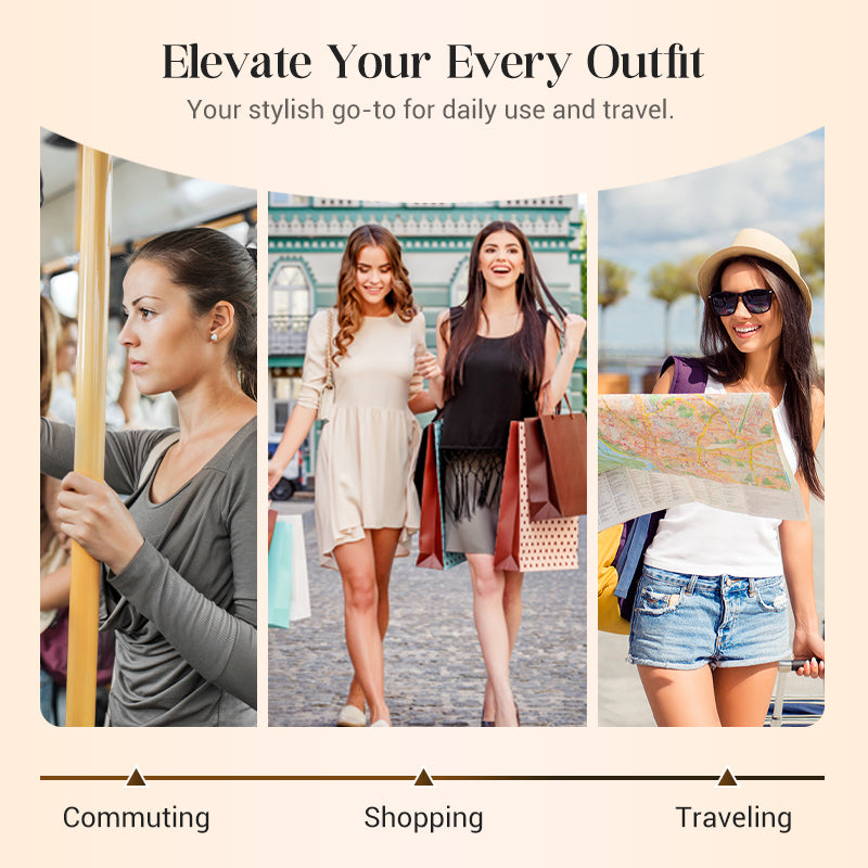 🔥 Rajoitetun ajan tarjous – Naisten retrotyylinen RFID-suojattu kolminkertainen lompakko