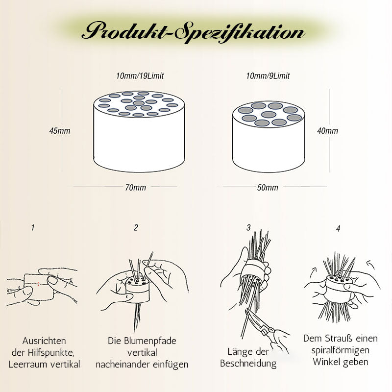🌸 Täydellinen kukka-asetelma joka kerta – kierrepidike pitää varret juuri siellä, missä haluat! 🌀