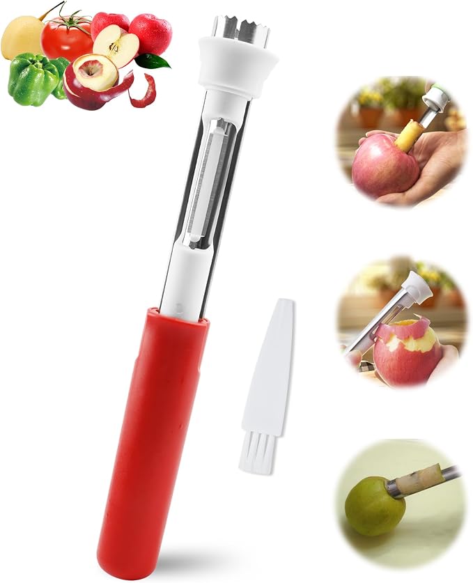 🍓 Monikäyttöinen Hedelmien Siemenkodan Poistaja – Yksi Työkalu Kaikille Lempitaskullesi! 🍎✨