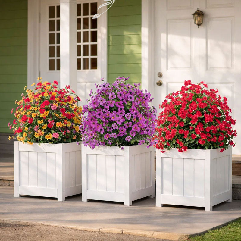 Artificial Eucalyptus and Violet Ground-Insert Floral Decoration