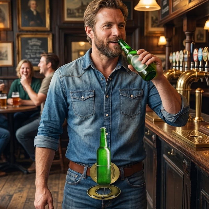 ✨ Korosta tyyliäsi, vapauta kätesi – Äärimmäinen 2-in-1 vyönsolki 🍻