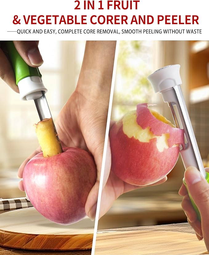 🍓 Monikäyttöinen Hedelmien Siemenkodan Poistaja – Yksi Työkalu Kaikille Lempitaskullesi! 🍎✨