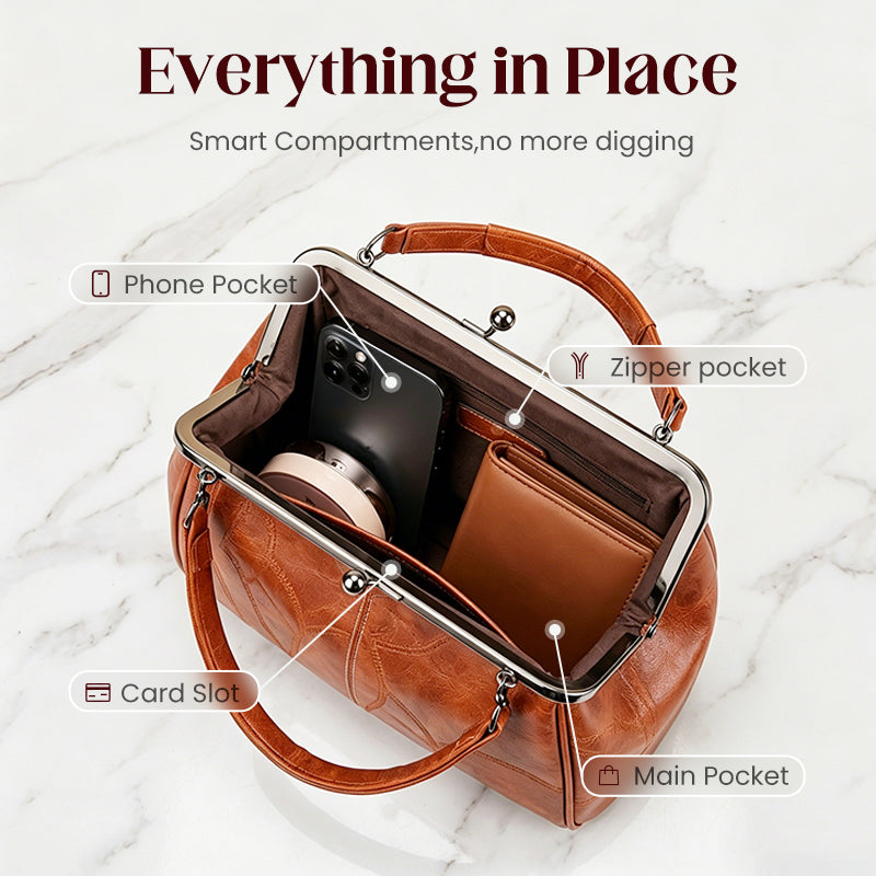 👜 2026 Uusi Retromuoti-klipsilaukku👛 Tyylikkyyttä ja käytännöllisyyttä!