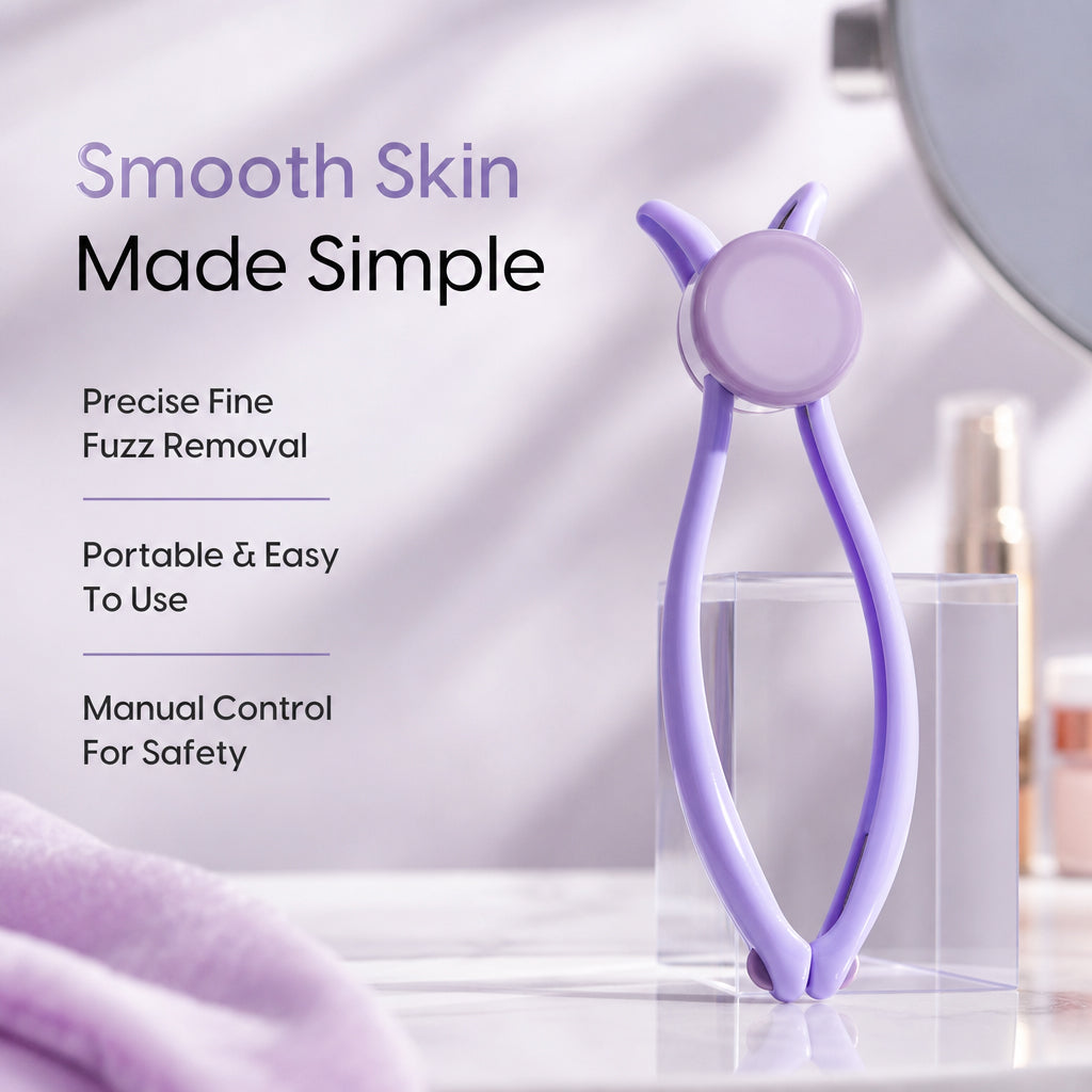 Compact sleek travel friendly beauty epilator tool