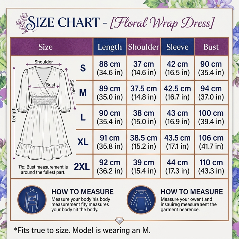 👗 50% OFF NOW! 🌸 Floral V-Neck A-Line Dress – Smocked Waist, Ruffled Hem & Breathable – Summer Ready, Effortlessly Romantic 🏖️