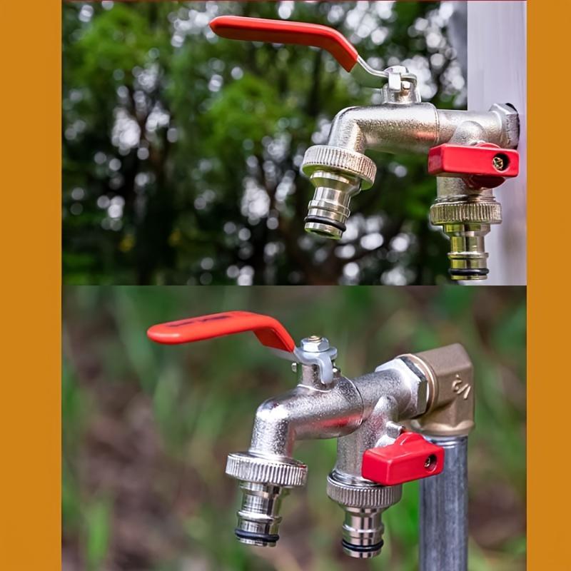 🔥 SALAMAMYYNTI: -50 %! ⚙️ Ruostumattomasta teräksestä valmistettu kaksiosainen puutarhahana – Itsenäiset venttiilit, kestävä ja helppo asennus 🚰