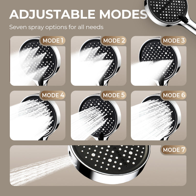 🌧️ Onko vedenpaine liian alhainen? Tämä sadesuihkupää on ratkaisu – kahdeksalla säädettävällä asetuksella se tarjoaa todellisen rankkasateen! 💪🚿