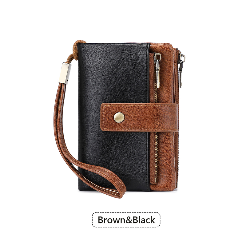 🔥 Rajoitetun ajan tarjous – Naisten retrotyylinen RFID-suojattu kolminkertainen lompakko