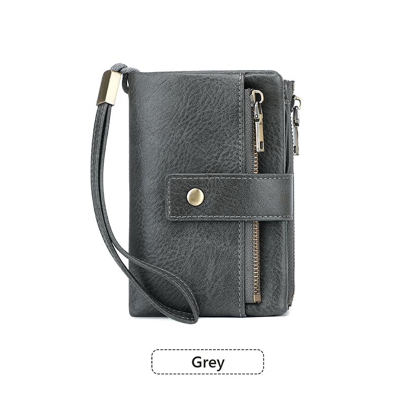 🔥 Rajoitetun ajan tarjous – Naisten retrotyylinen RFID-suojattu kolminkertainen lompakko