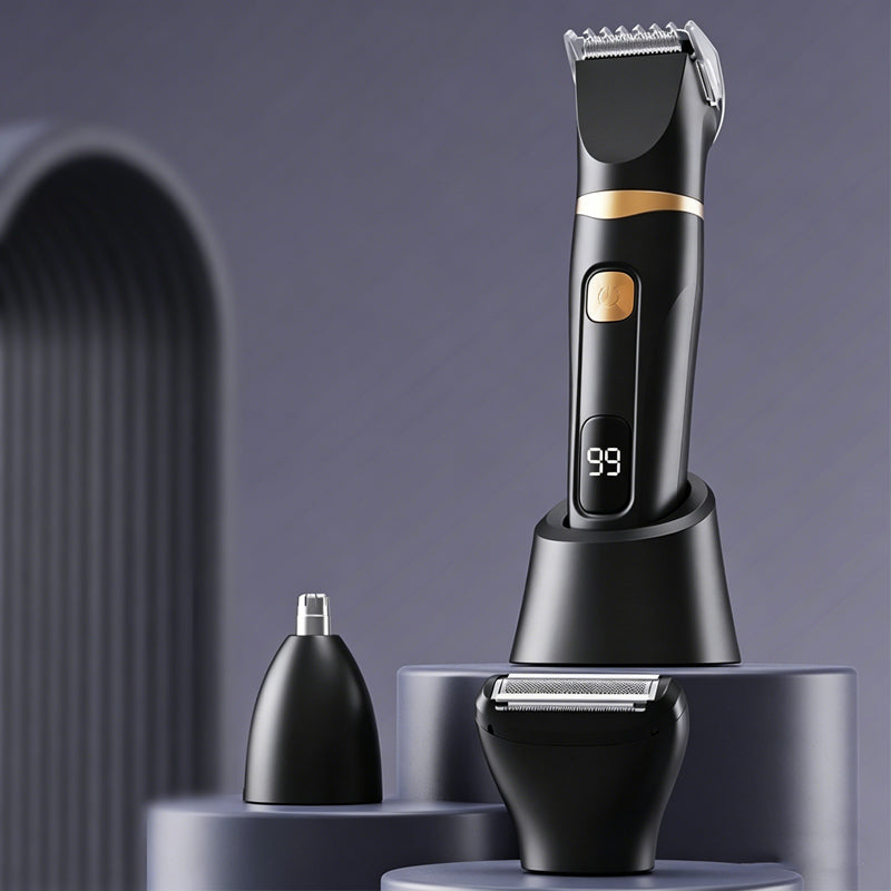 💐50% OFF ! 3-in-1 Electric Grooming Kit – 3 interchangeable heads for full body 🪒✨【Limited Offer】