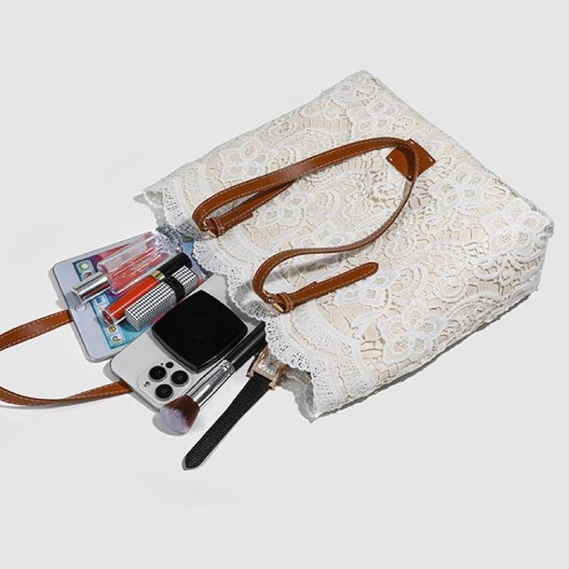 Vintage Lace Shoulder Bag – Elegantti crossbody-laukku jokaiseen tilaisuuteen 🤍