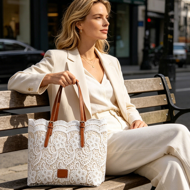 Vintage Lace Shoulder Bag – Elegantti crossbody-laukku jokaiseen tilaisuuteen 🤍