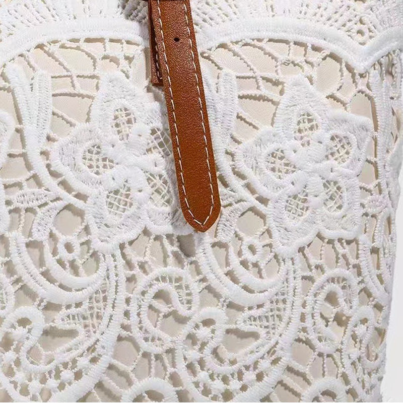 Vintage Lace Shoulder Bag – Elegantti crossbody-laukku jokaiseen tilaisuuteen 🤍