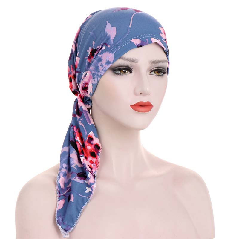 👒 RAJOITETUN AJAN -50 %! ✨ Naisten painettu valmiiksi solmittu huiviturbaani – Pehmeä, joustava, monikäyttöinen 🌸