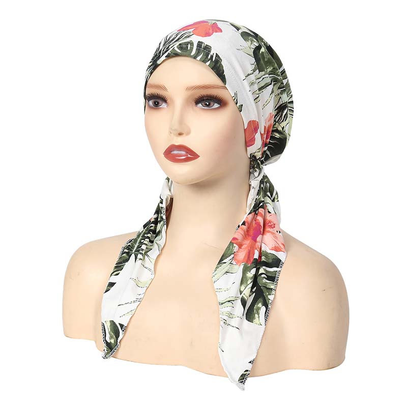👒 RAJOITETUN AJAN -50 %! ✨ Naisten painettu valmiiksi solmittu huiviturbaani – Pehmeä, joustava, monikäyttöinen 🌸