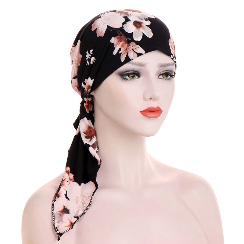 👒 RAJOITETUN AJAN -50 %! ✨ Naisten painettu valmiiksi solmittu huiviturbaani – Pehmeä, joustava, monikäyttöinen 🌸