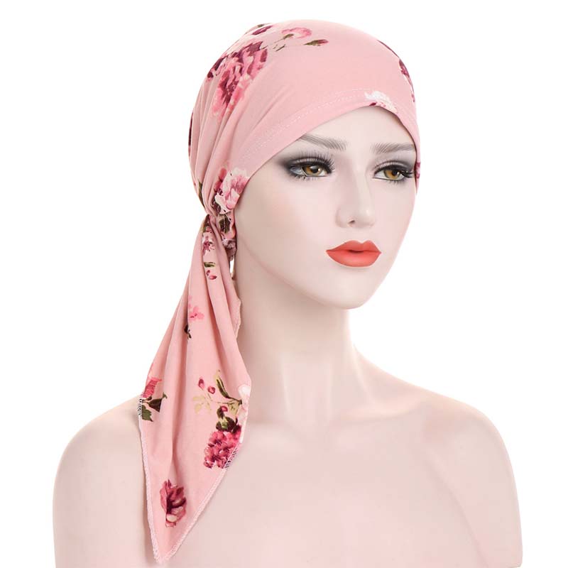 👒 RAJOITETUN AJAN -50 %! ✨ Naisten painettu valmiiksi solmittu huiviturbaani – Pehmeä, joustava, monikäyttöinen 🌸