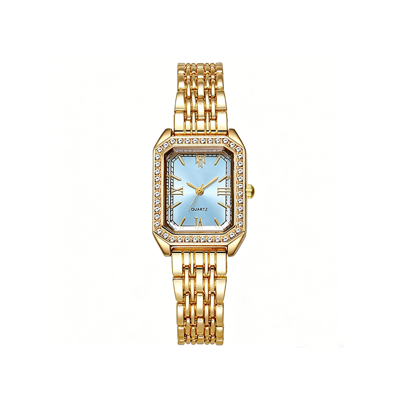 ⌚ LIMITED-TIME 50% OFF! ✨ Women's Square Quartz Watch – Gold, Rectangular Dial, 200mm 🌸