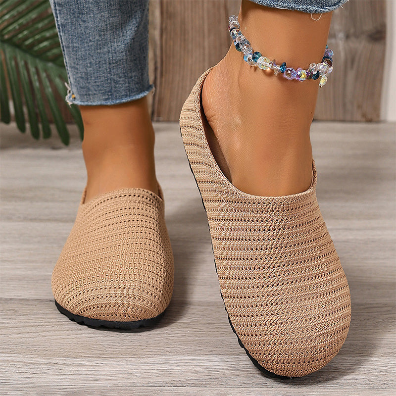 🎁 Uutuudet 2026 -50 % ALENNUS💥 Naisten hengittävät neulotut slip-on-pistokkaat (Mules) – Kevyet & pehmustetut – Helppo pukea ja riisua, täydelliset rentoihin päiviin tai nopeisiin asiointeihin – ilmavat ja mukavat 🌸