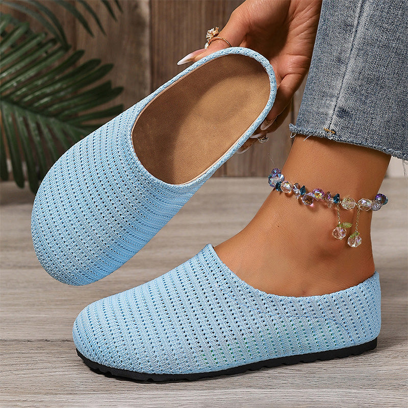 🎁 Uutuudet 2026 -50 % ALENNUS💥 Naisten hengittävät neulotut slip-on-pistokkaat (Mules) – Kevyet & pehmustetut – Helppo pukea ja riisua, täydelliset rentoihin päiviin tai nopeisiin asiointeihin – ilmavat ja mukavat 🌸