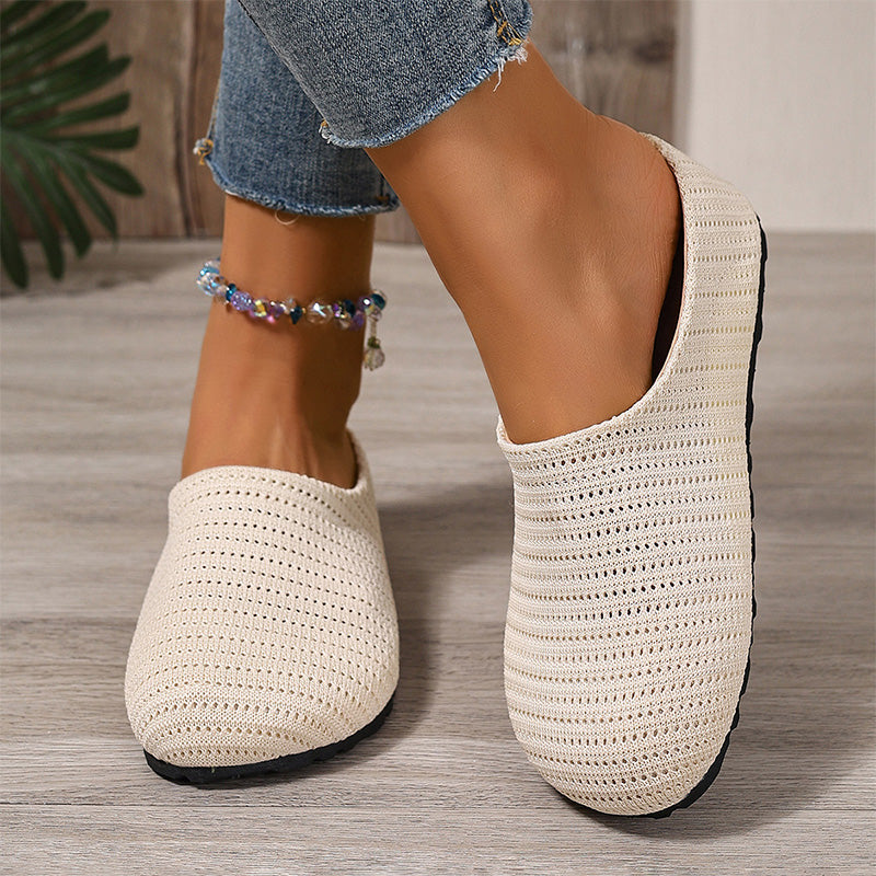 🎁 Uutuudet 2026 -50 % ALENNUS💥 Naisten hengittävät neulotut slip-on-pistokkaat (Mules) – Kevyet & pehmustetut – Helppo pukea ja riisua, täydelliset rentoihin päiviin tai nopeisiin asiointeihin – ilmavat ja mukavat 🌸
