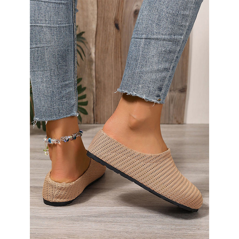 🎁 Uutuudet 2026 -50 % ALENNUS💥 Naisten hengittävät neulotut slip-on-pistokkaat (Mules) – Kevyet & pehmustetut – Helppo pukea ja riisua, täydelliset rentoihin päiviin tai nopeisiin asiointeihin – ilmavat ja mukavat 🌸