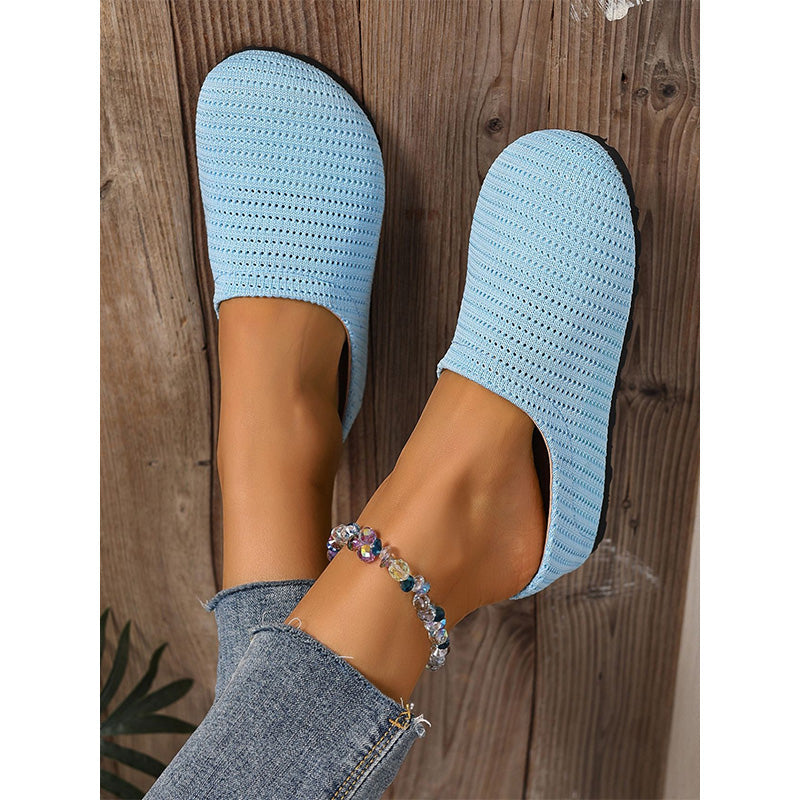 🎁 Uutuudet 2026 -50 % ALENNUS💥 Naisten hengittävät neulotut slip-on-pistokkaat (Mules) – Kevyet & pehmustetut – Helppo pukea ja riisua, täydelliset rentoihin päiviin tai nopeisiin asiointeihin – ilmavat ja mukavat 🌸