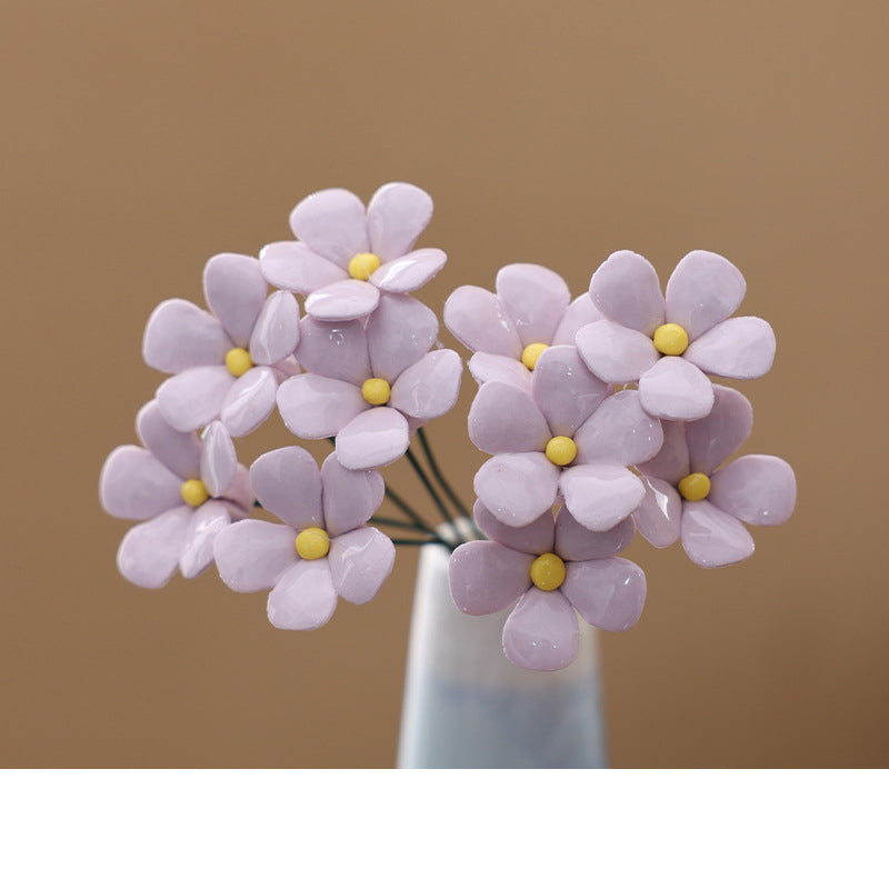 🌸 RAJOITETUN AJAN -50%! ✨ Ikuinen keraaminen kukkakoriste – Kiiltävä, huoltovapaa, ajaton 🌷