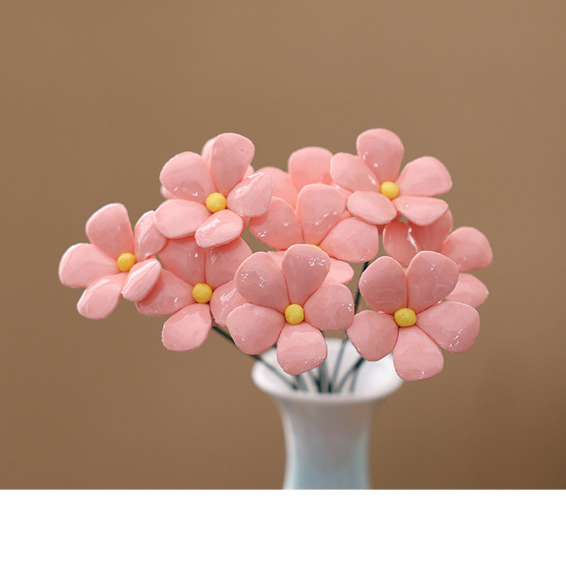 🌸 RAJOITETUN AJAN -50%! ✨ Ikuinen keraaminen kukkakoriste – Kiiltävä, huoltovapaa, ajaton 🌷