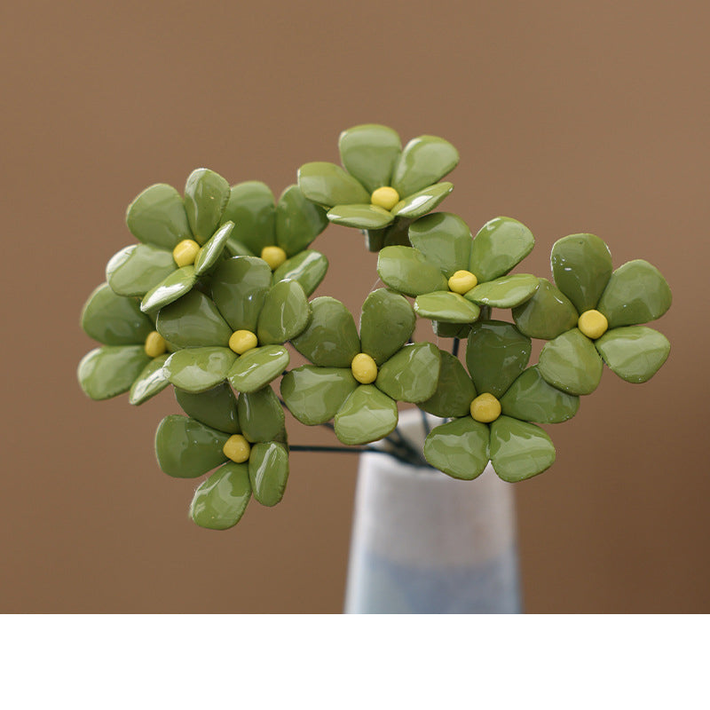 🌸 RAJOITETUN AJAN -50%! ✨ Ikuinen keraaminen kukkakoriste – Kiiltävä, huoltovapaa, ajaton 🌷