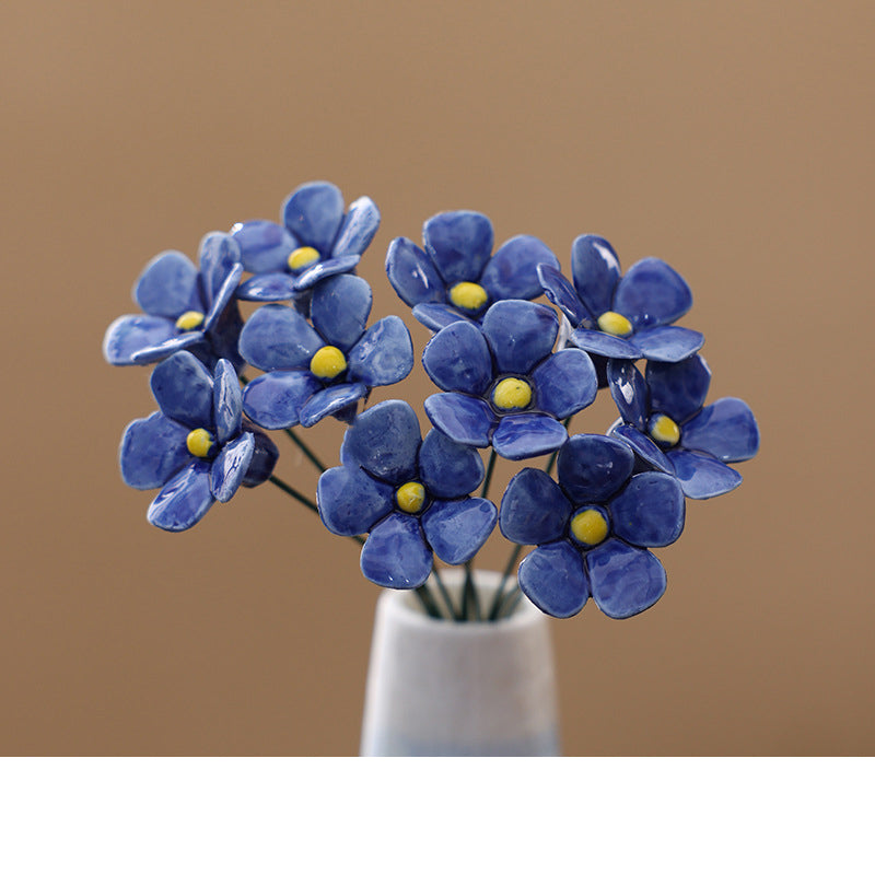 🌸 RAJOITETUN AJAN -50%! ✨ Ikuinen keraaminen kukkakoriste – Kiiltävä, huoltovapaa, ajaton 🌷