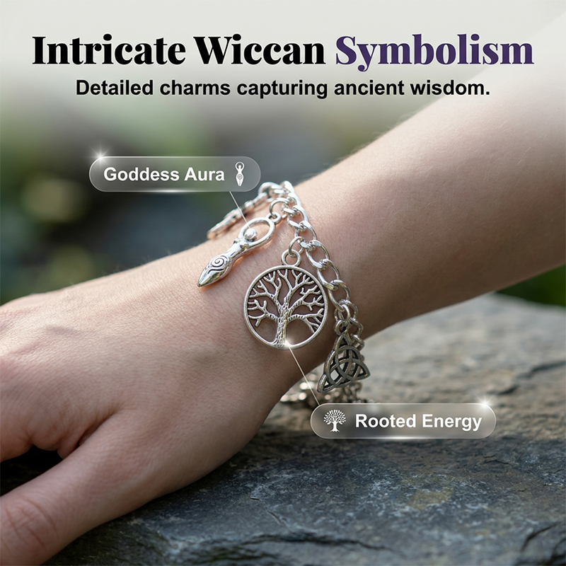 📿 RAJOITETUN AJAN -50 %! ✨ Vintage Pagan -sharmirannekoru – henkiset symbolit, antiikkihopea, boheemi tyyli 🌙