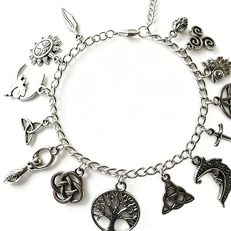 📿 RAJOITETUN AJAN -50 %! ✨ Vintage Pagan -sharmirannekoru – henkiset symbolit, antiikkihopea, boheemi tyyli 🌙