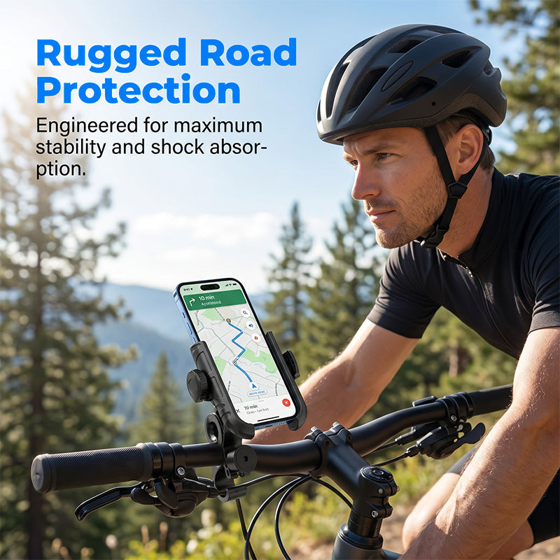 🎉 Vuoden 2026 ale — Yli 42 000 myyty! 🚴‍♂️ Pikakiinnitteinen puhelinteline polkupyörään – SecureLock ja iskunvaimennus 📱