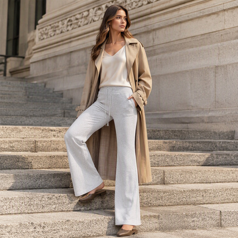 🌸Suosittu uutuus -50 % 👖Naisten korkeavyötäröiset flare-housut