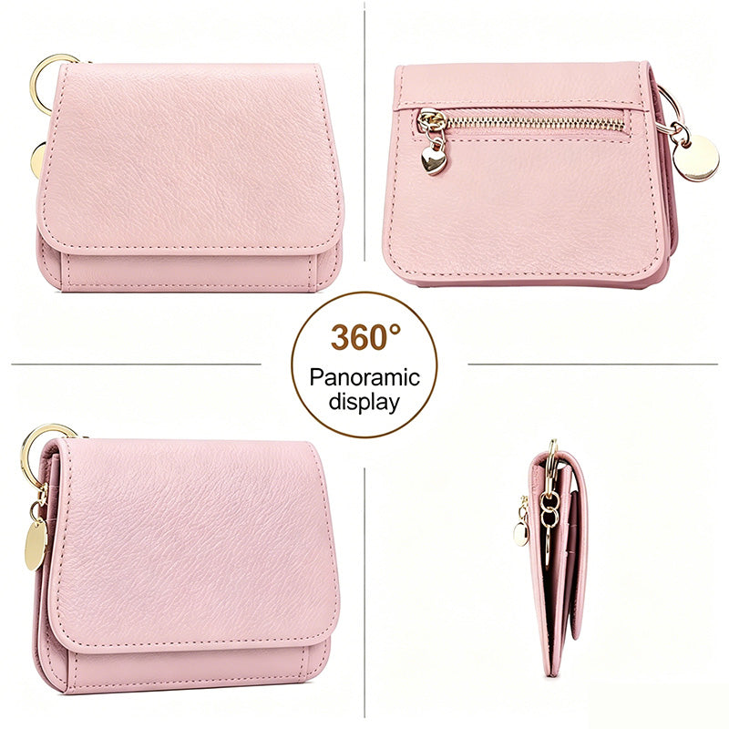 💖Osta 1, Saat 1 Ilmaiseksi!! ✨Vain 8,99 £!!💕 RFID Lompakko Naisille – Tyylikäs Korttikotelo Avainrenkaalla & Kolikkokukkaro