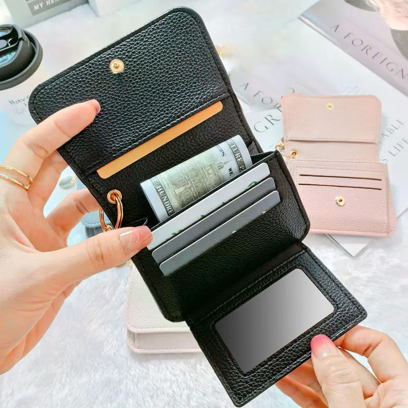 💖Osta 1, Saat 1 Ilmaiseksi!! ✨Vain 8,99 £!!💕 RFID Lompakko Naisille – Tyylikäs Korttikotelo Avainrenkaalla & Kolikkokukkaro