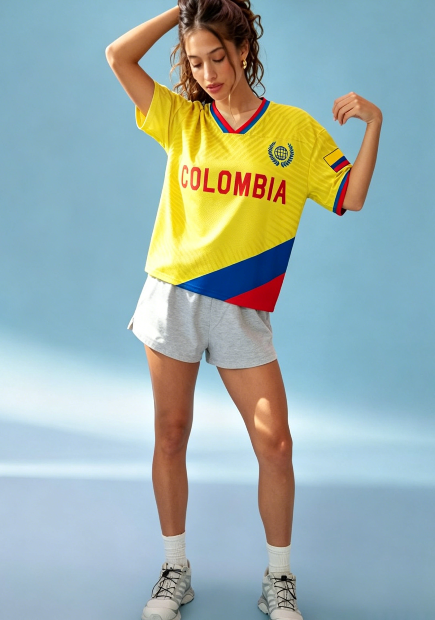 Colombia National Team Fan Mesh Jersey Shirts