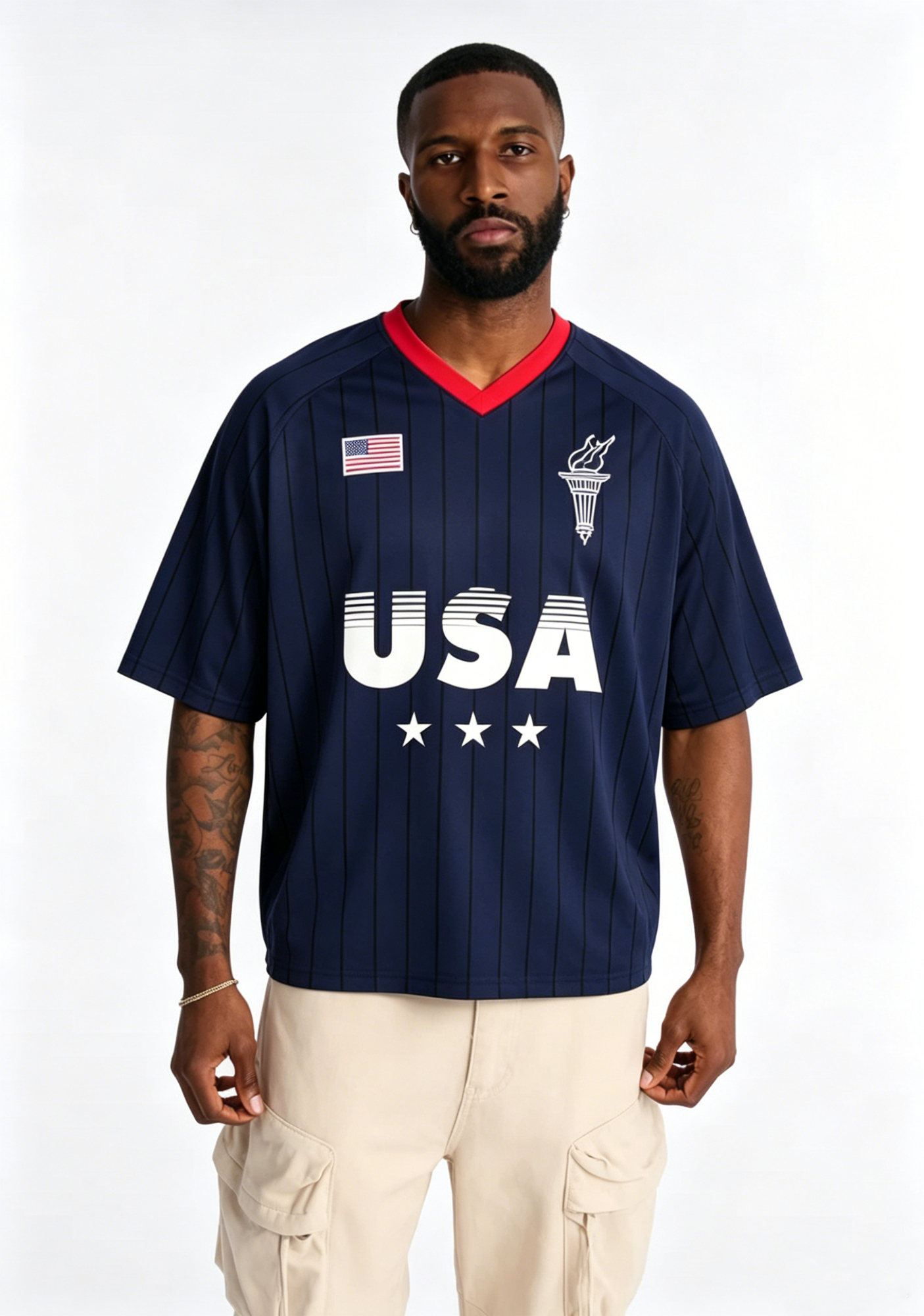 [Copy]USA Baggy Crop Soccer Jersey