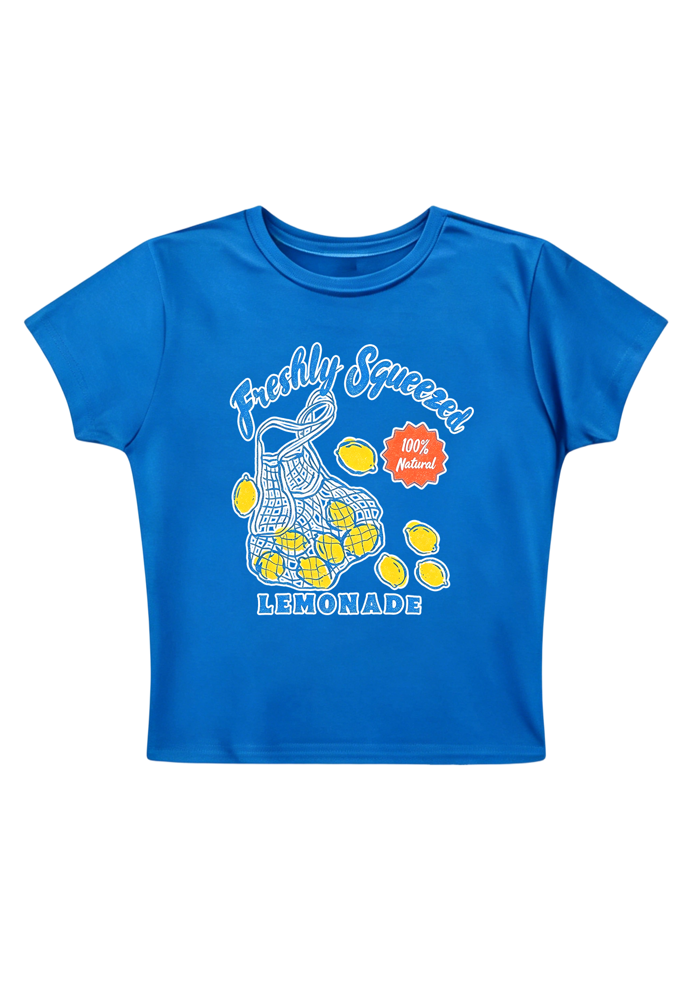 Freshly Squeezed 100% Natural Lemonade Y2K Baby Tee