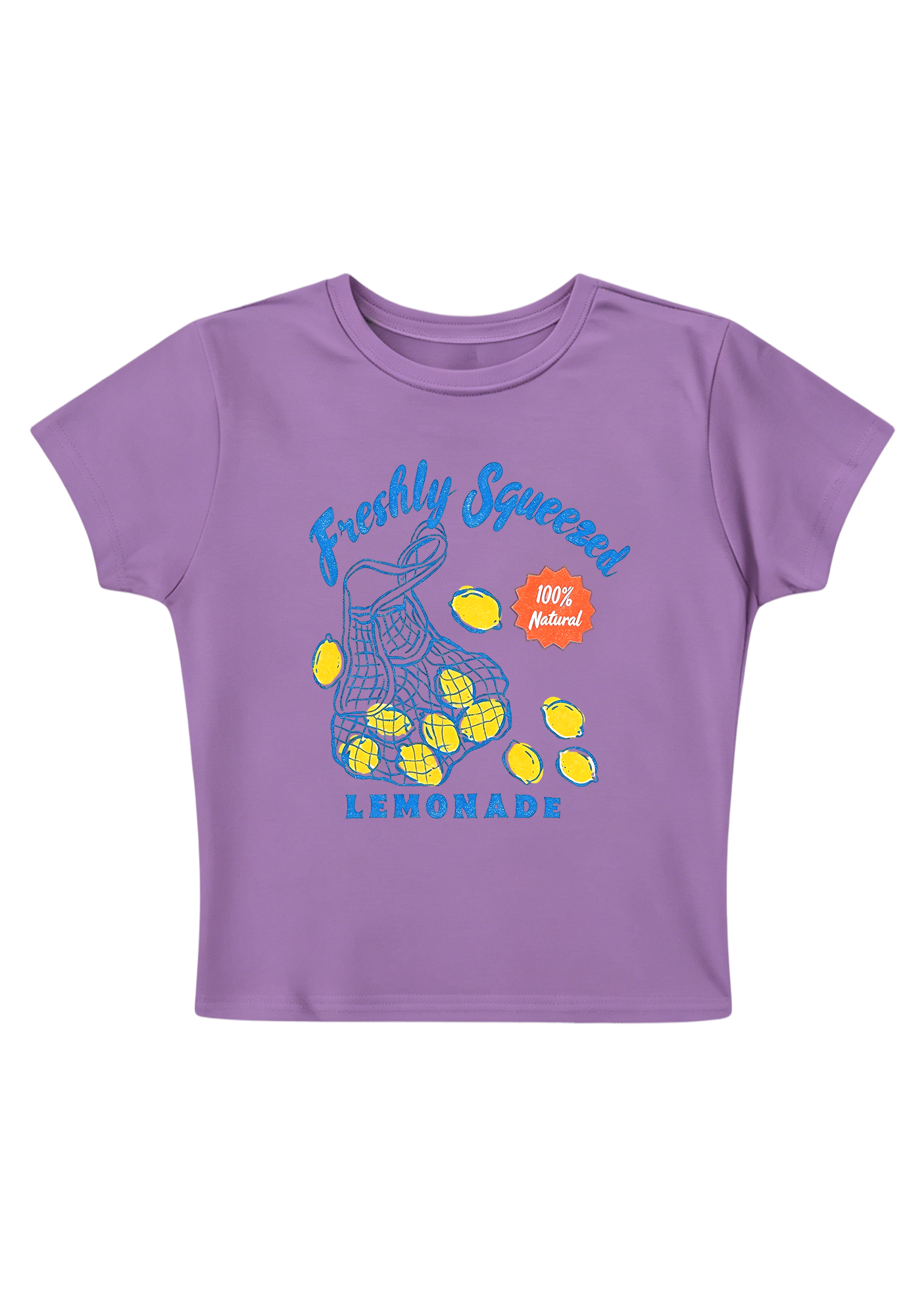 Freshly Squeezed 100% Natural Lemonade Y2K Baby Tee