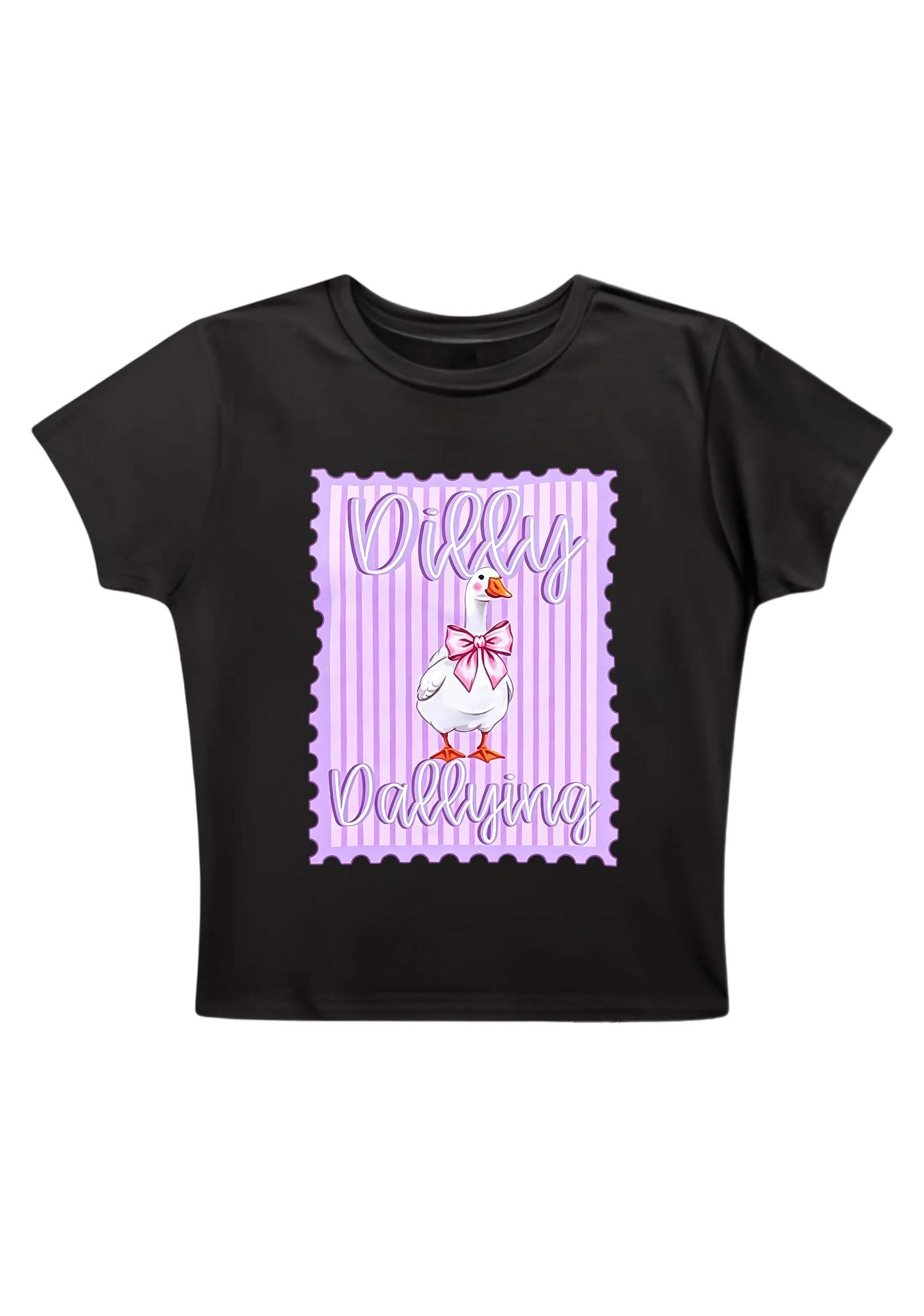 Dilly Dallying Y2K Baby Tee