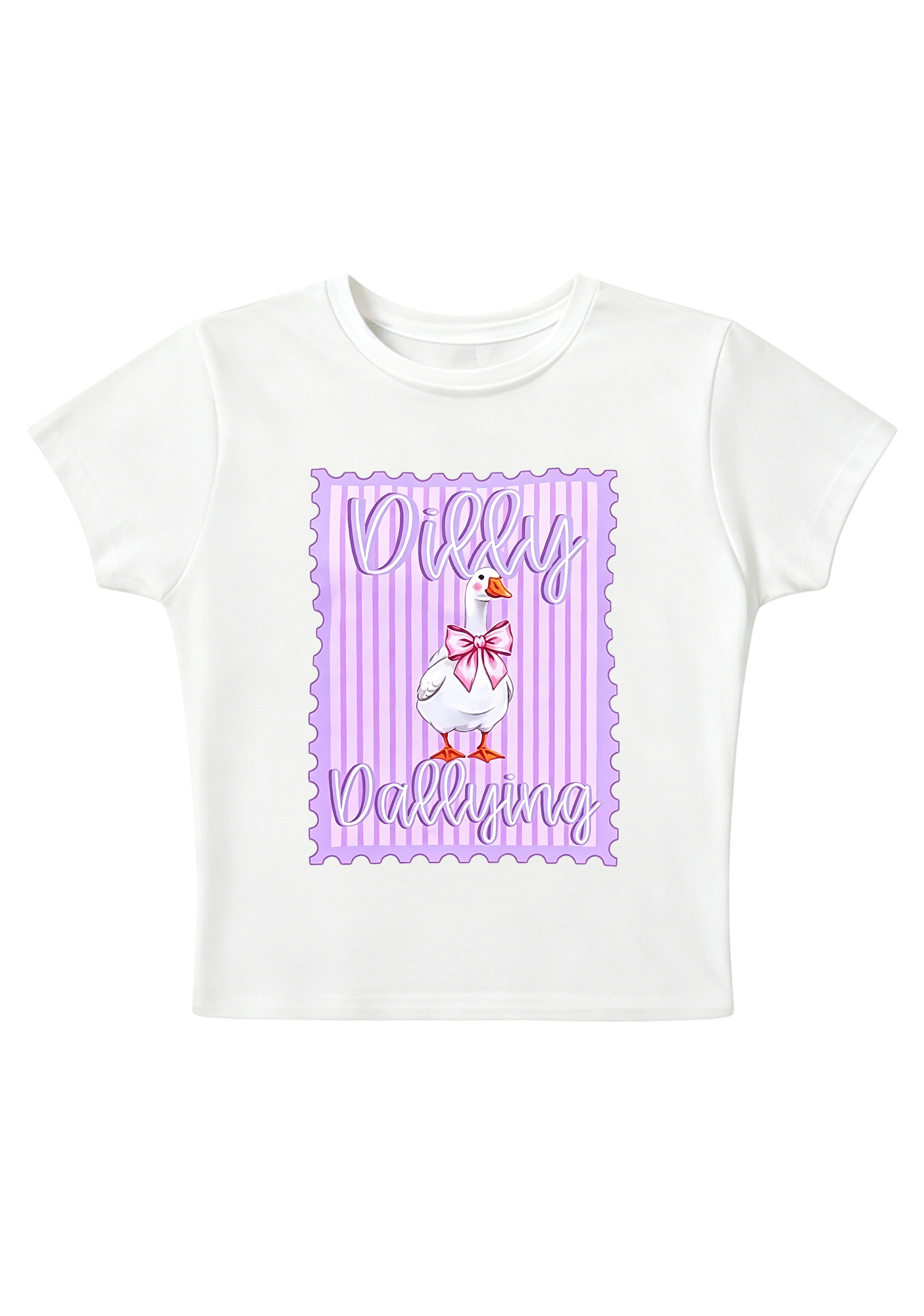 Dilly Dallying Y2K Baby Tee