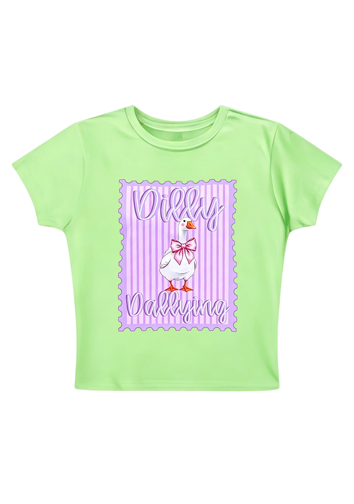 Dilly Dallying Y2K Baby Tee